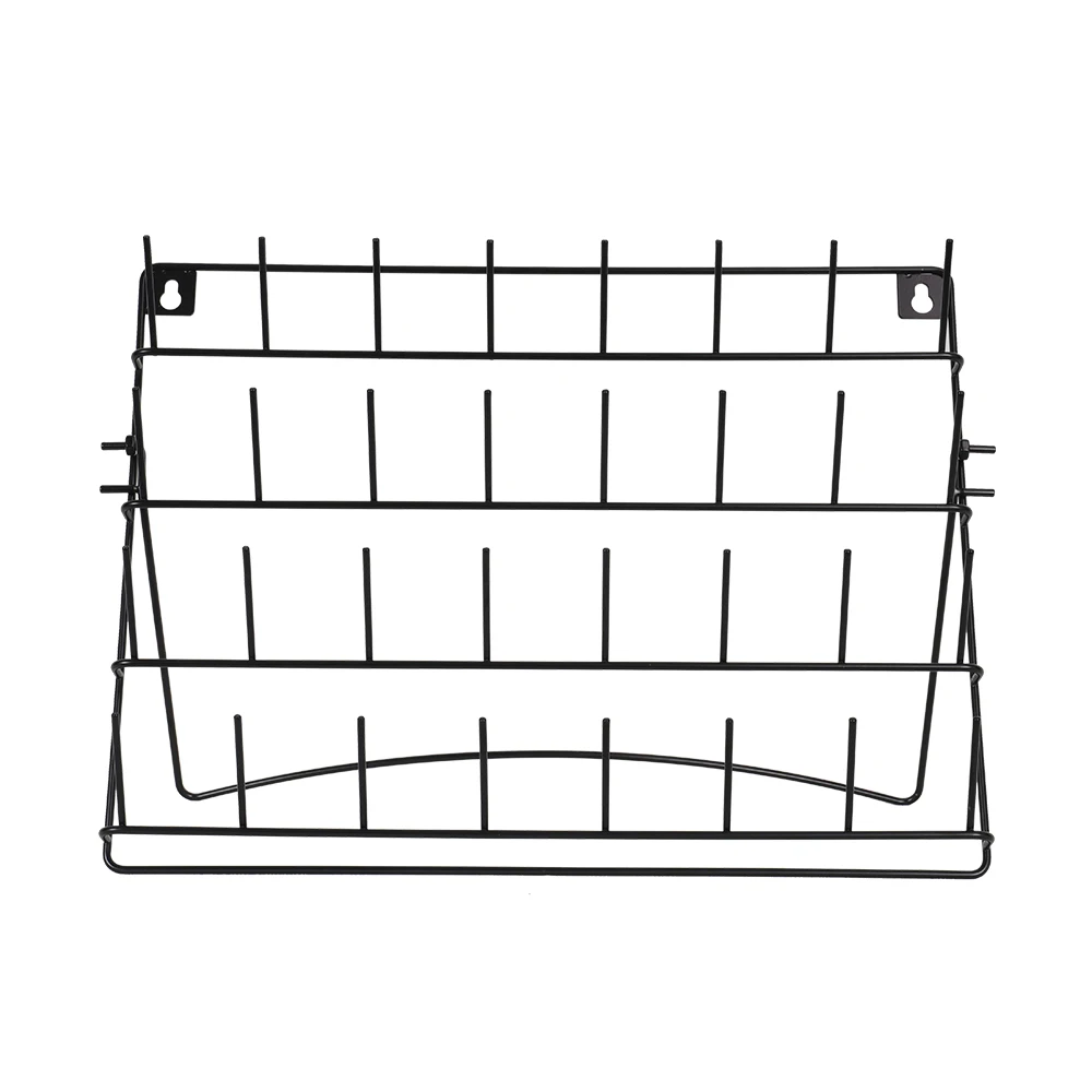 Counter-top Metal Black Sewing Stand, Coil Storage Rack for Stores