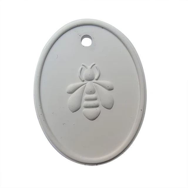 Factory Customized Logo OEM Hanging Oval Home Car Ceramic Aroma Essential Oil Fragrance Diffuser air freshener