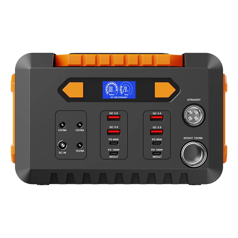 Outdoor High Capacity portable power station with wireless charging