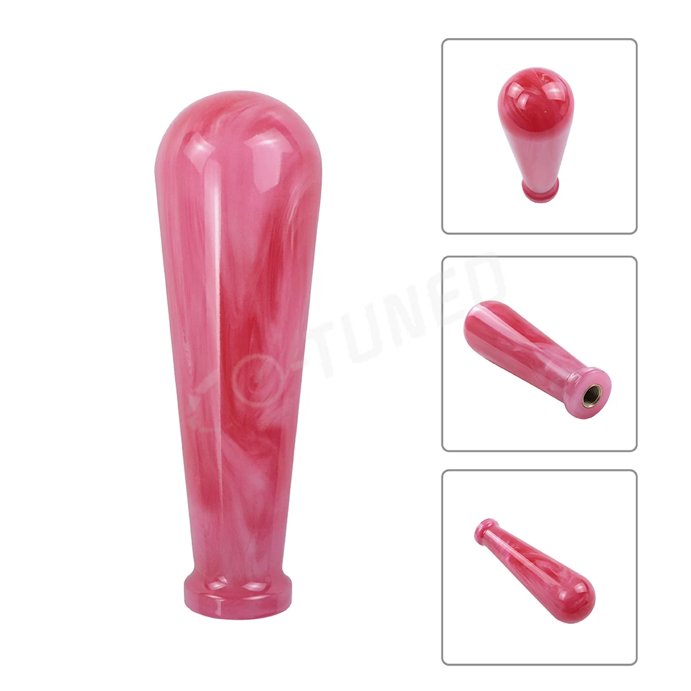 JDM Racing Styling Resin Pearl Shift Knob Cool Dildo Marble Car Gear Shift Knob 15CM Universal Car Interior Parts