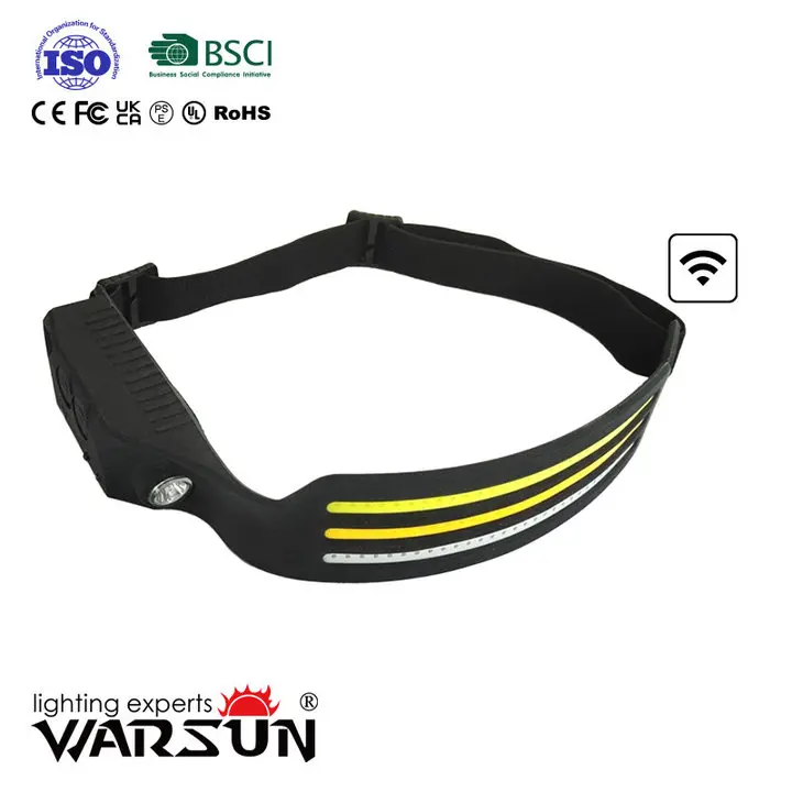 Warsun LX2000 High Power 1200 lumen Wireless Smart Sensing head torch light USB Rechargeable COB Professional working headlight