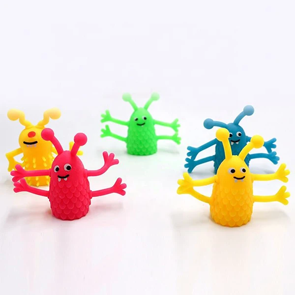 TPR Finger Puppet Little Mini Monster Puppet Finger Doll for Party Favors Fun Toys Puppet Show
