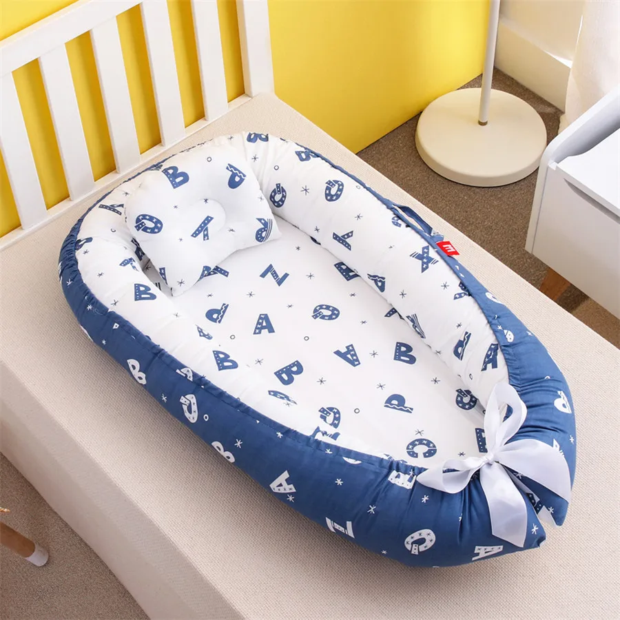 Съемное детское спальное гнездо для новорожденных кроватка для путешествий Детская кроватка Колыбель матрас для малышей реквизит для фотосъемки малышей