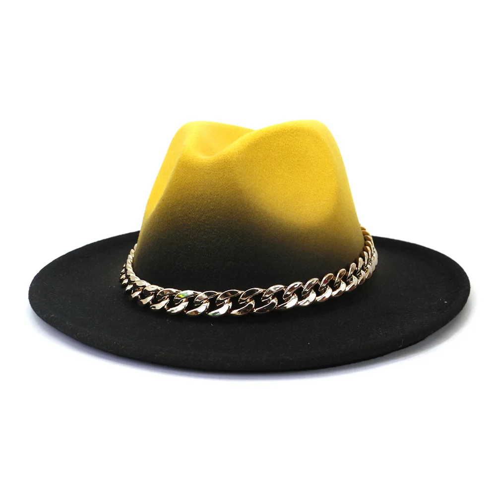 2022 Hot Sale High Quality Winter Fashion Multicolor Hat Felt Cowboy Hats Fedora Hats Wool Felt Wholesale New Arrival