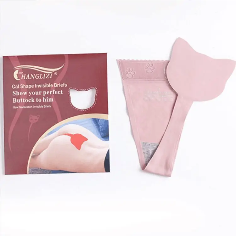 Women No More Panty Lines Silicone Adhesive C String Panty