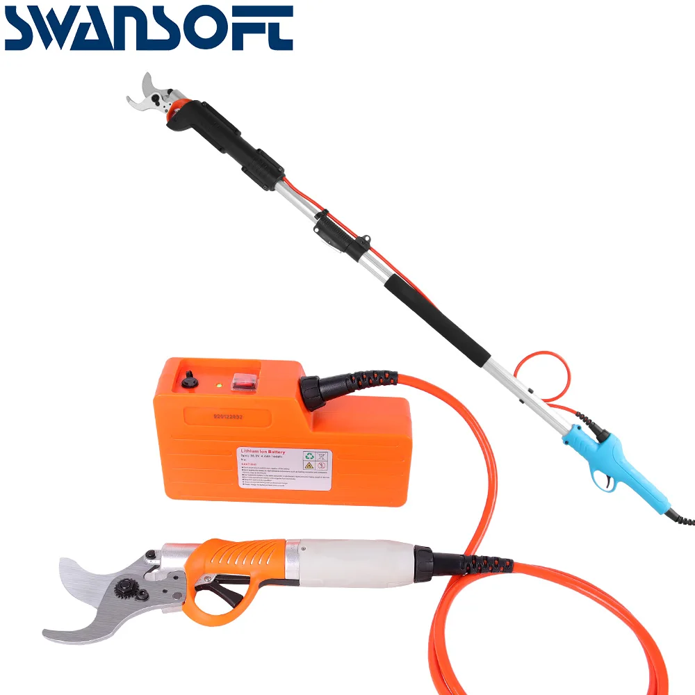 SWANSOFT Telescopic 45mm Electric Pruner Scissors Branch Cutter