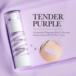 OEM SADOER nicotinamide refreshing oil control is not easy to remove makeup waterproof base primer isolation foundation cream