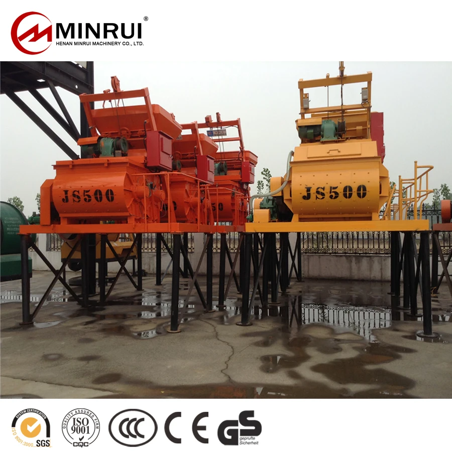 Stand Automatic JS500 Beton Cement And Concrete Mixers