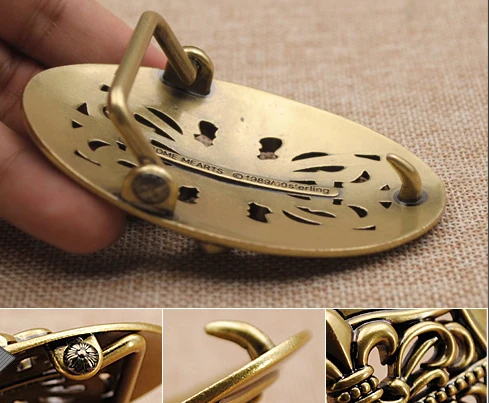 3.8cm width 3D religious cross logo zinc alloy slab western name plate buckle mens italian genuine cow skin leather belt