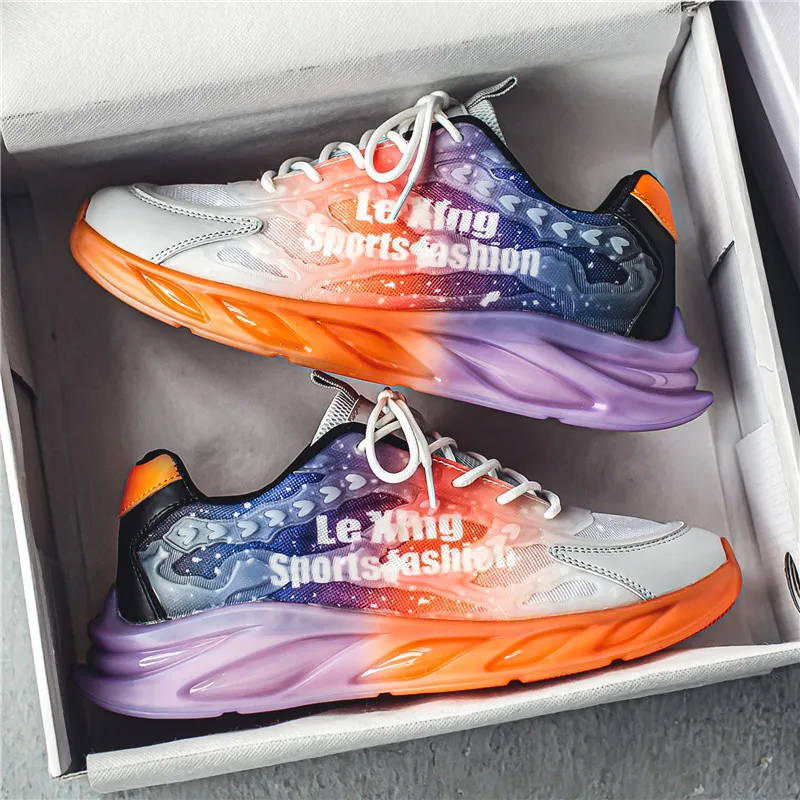 HappyChina man custom sneaker clear bottom sole size 39-44 low moq custom shoes manufacturers with my logo sneaker