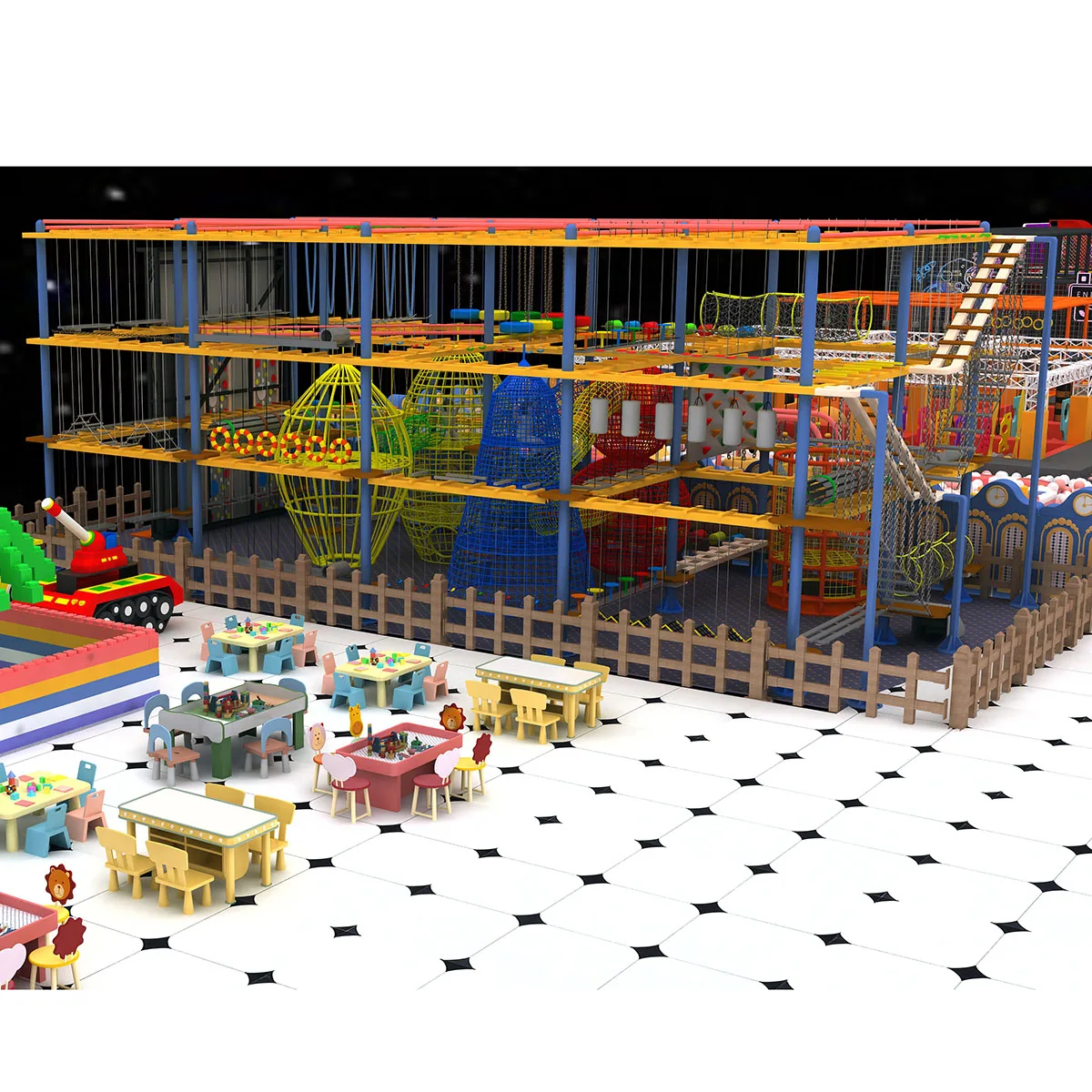 Hot Sale Climbing Courses Adventure Park Equipment Outdoor Indoor Rope Playgrounds For Children And Adult