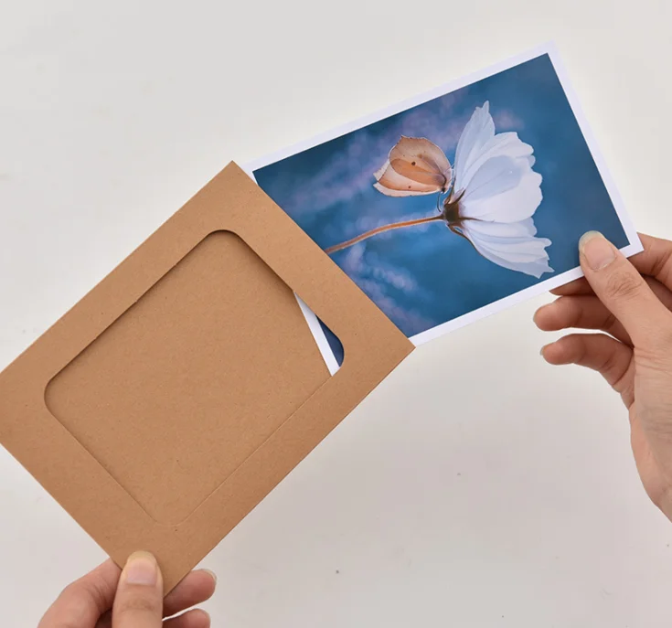 cheap DTY 10pcs/set 10 colours easy install paper photo frame hanging picture frame