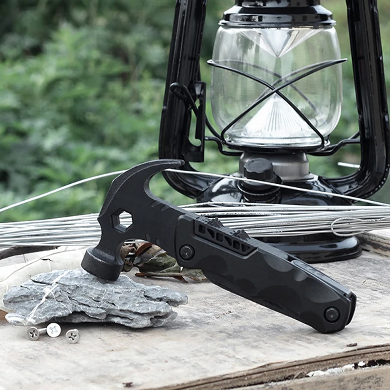 Style Outdoor Camping Survival Accessories Mini Safety Multi-Functional Hammer Multitool For Car Emergency