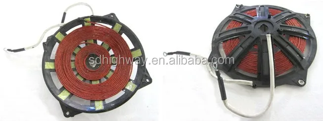 High Frequency 125KHZ IC Card Reader RFID Loop Antenna 0.2mm 1mh Inductance 40mm Round Coil Antenna
