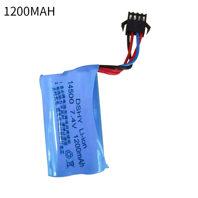 Wholesale rechargeable lithium ion Lifepo4 14500 1200MAH 7.4v  2S lithium battery  pack