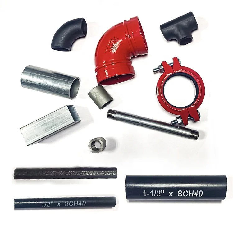 FOB prices 90 and 45 180 degree Elbow and three way Tee butt welded sch40 carbon steel pipe fitting connectors