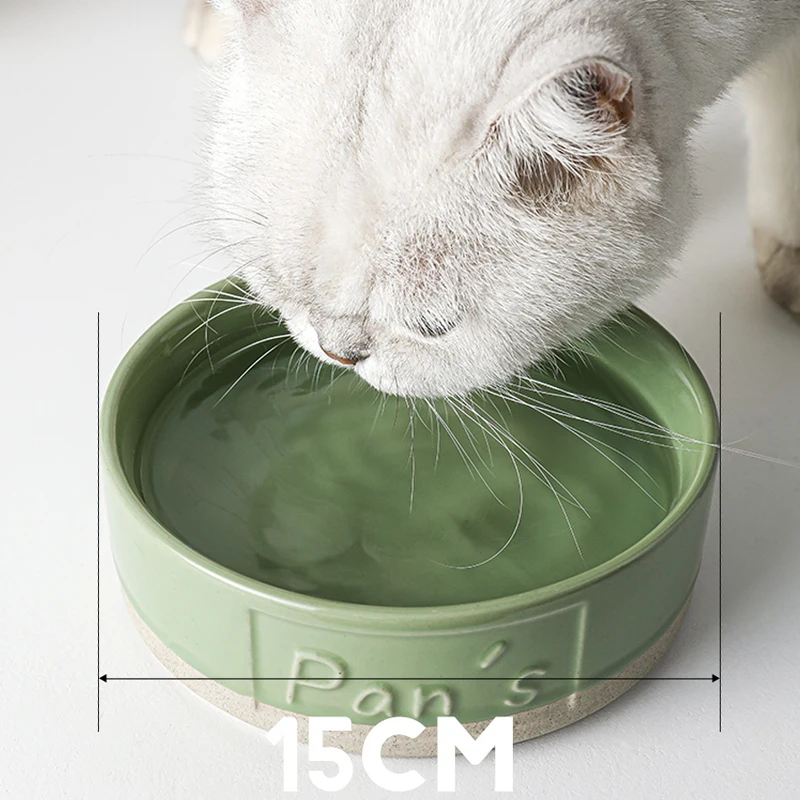 Ceramic Cat Bowl Small Dog Pet Supply Bowls for Cat Bone China Cervical Protect Food Water Cat Bowl