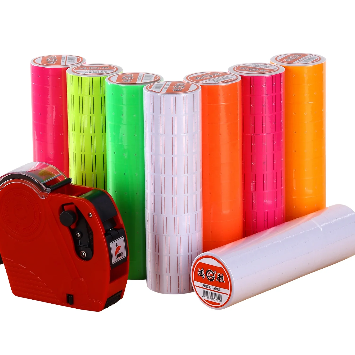 Self Adhesive MX-5500 Price Gun Labels Paper Retail Price Label Roll For Supermarket