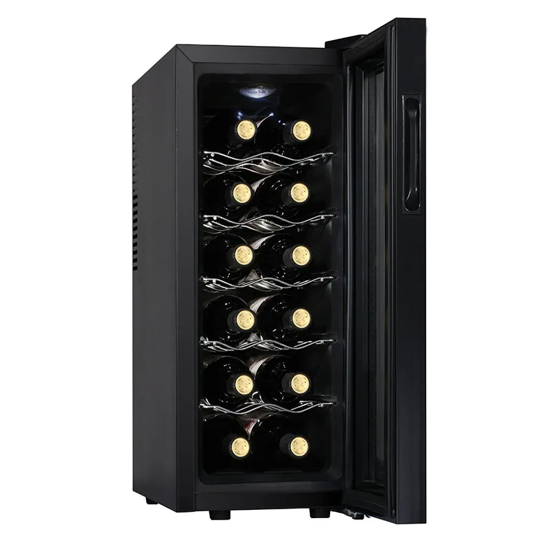 Semiconductor Electric Refrigerator Wine Cooler Electronic Single Wine Bottle Cooler 12 bottles Wine Cooler