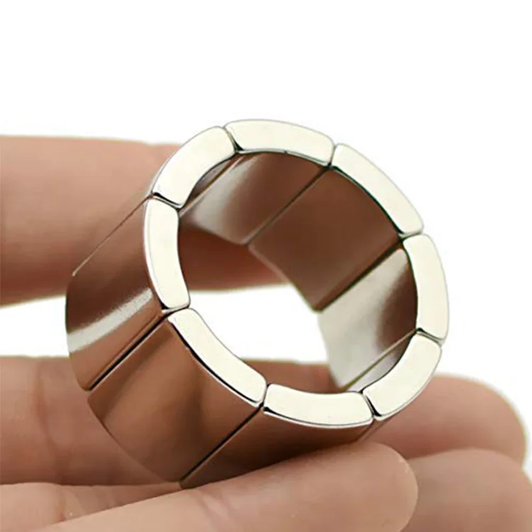 Customized Arc Neodymium Magnet N35SH Permanent NdFeB Magnet Use For Motors