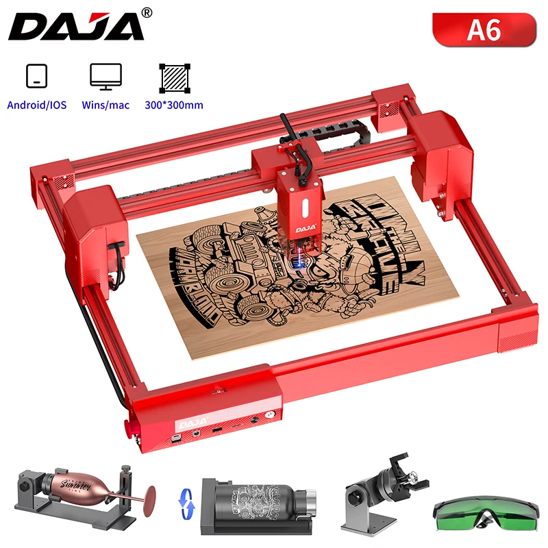 Daja A6 laser engraving machine mechanical laser head Diode home use nonmetal for women small laser engraving machines