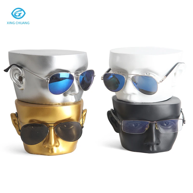 Wholesale Creative Glasses Display Racks Head Model Eyeglasses Props High Quality Desktop Sunglasses Display Bracket Stand