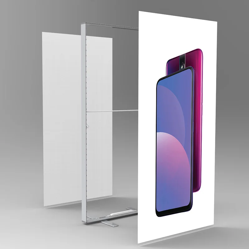 advertising led edgelit thin lightbox double sided fabric seg exhibition light box portable light boxes