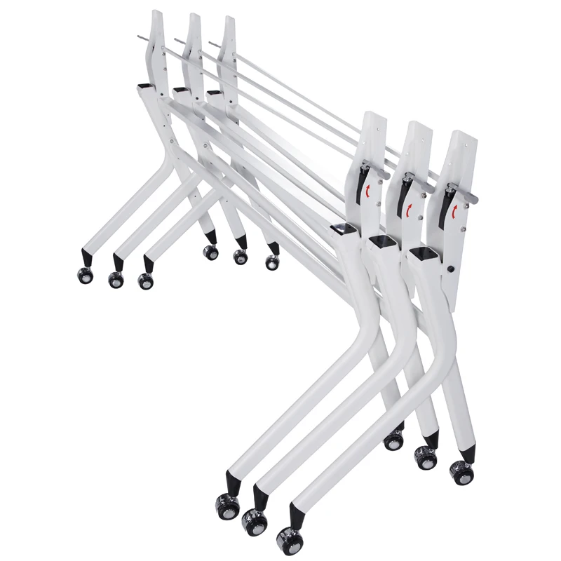 Современный офисный стол с металлической рамой компактная мебель складной