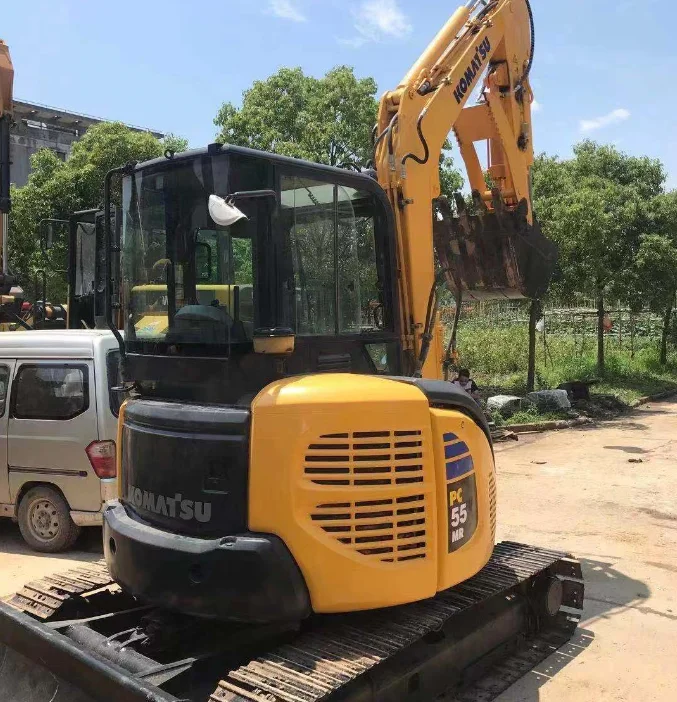 Б/у небольшой гидравлический экскаватор Komatsu PC50 PC55 PC60 мини-гусеничный в хорошем