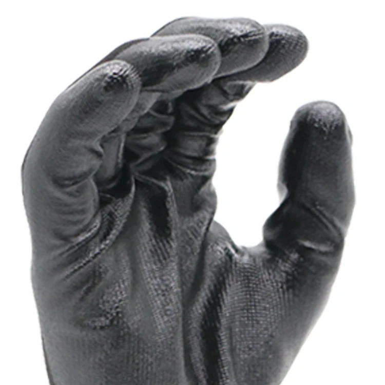 ENTE SAFETY High Quality Nitrile Smooth Coated Safety Work Gloves Cheap Price Gardening Protective Gloves with Nylon Liner