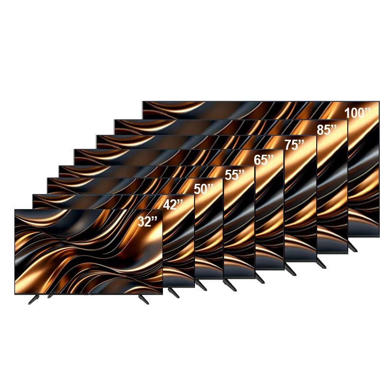 Manufacturer Flat Led Display Screen Smart Tv Day 32 Inch Android Commercial Televisions 4K Projector Smart Tv