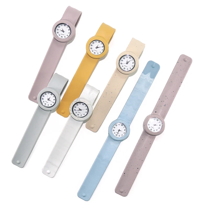 Cute Cartoon Kids Silicone Watches Slap Wrist Watch Environmentally-friendly Silicone Watch