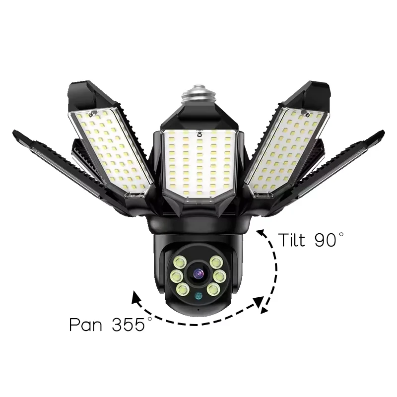 Factory Direct 1080P Indoor Wireless Smart Floodlight PTZ Surveillance IP Camera 2MP 360 Wi-Fi CCTV Security Wireless Camera