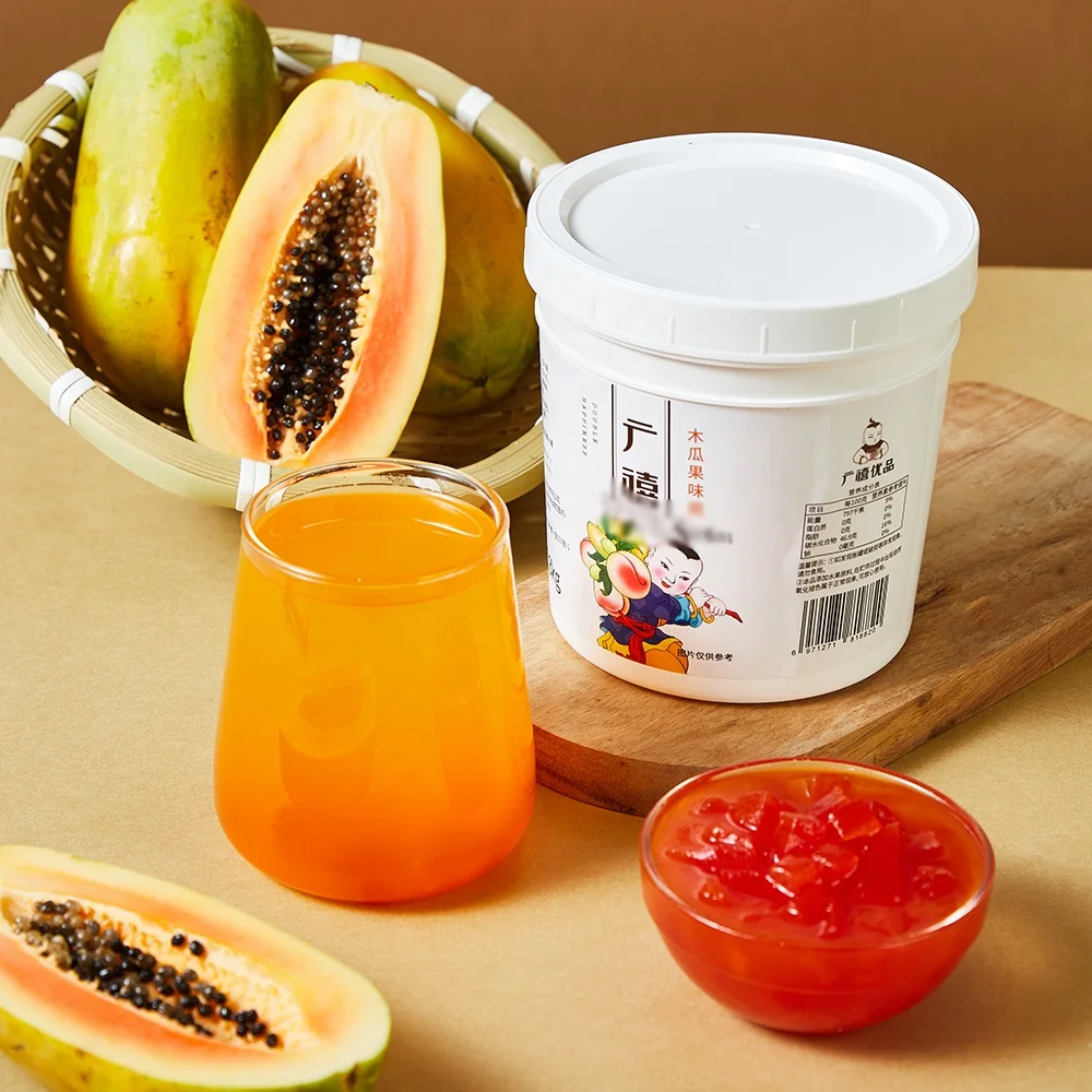1 3 кг настоящий фруктовый варенье из папайи для магазинов и спиртных напитков ингредиенты Пузырькового чая