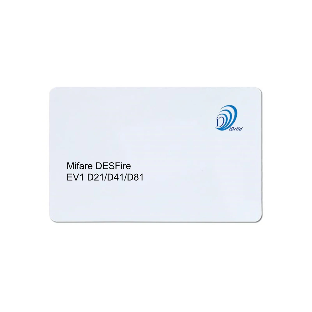 MF EV1 серия D21/D41/D81 печатная белая визитная карточка NFC 8K