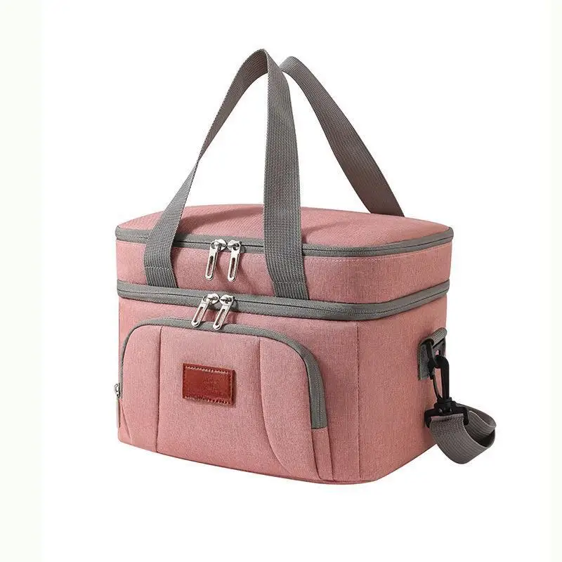 Premium Quality Cooler Bags Insulated Reusable Grocery Bags with Hard Bottom Insert Stands Upright Machine Washable