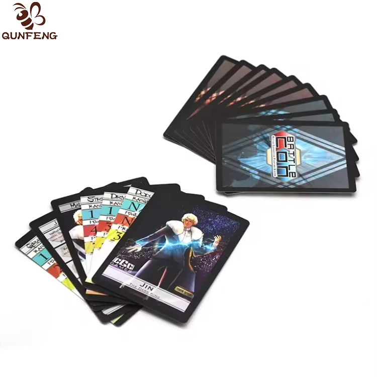 Custom printing a deck of cards maker Kids Yugioh Card Game OEM production supplier
