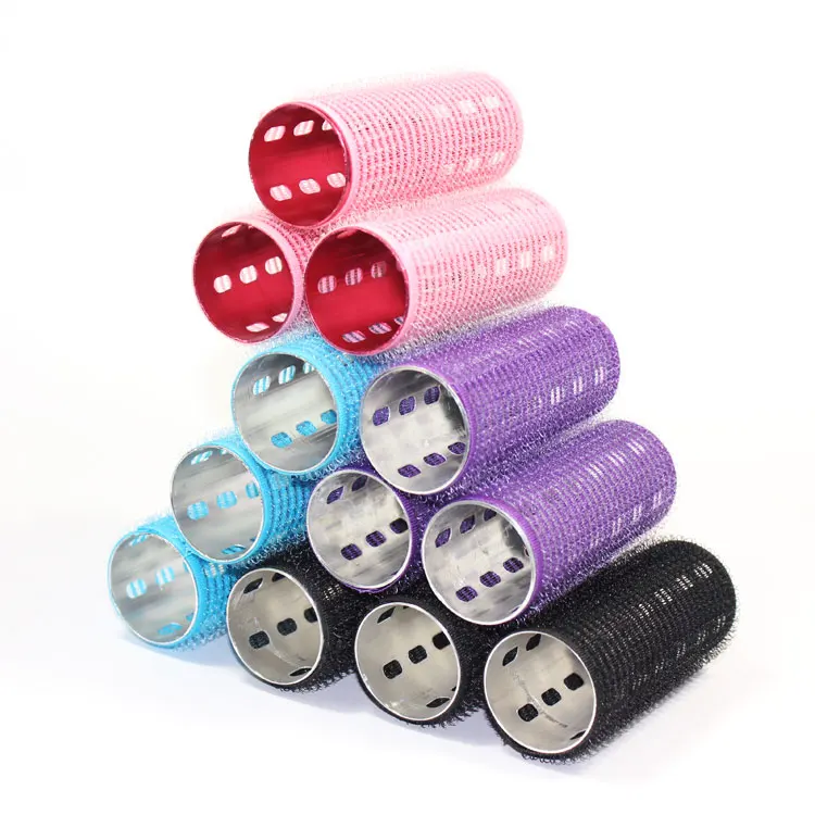 Top rated product magic colorful aluminum hair curling roller with longer size