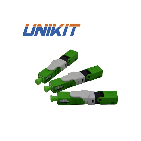 Unikit brand best selling quality optical fiber equipment quick connector SC / FC / LC UPC APC quick assembly connector