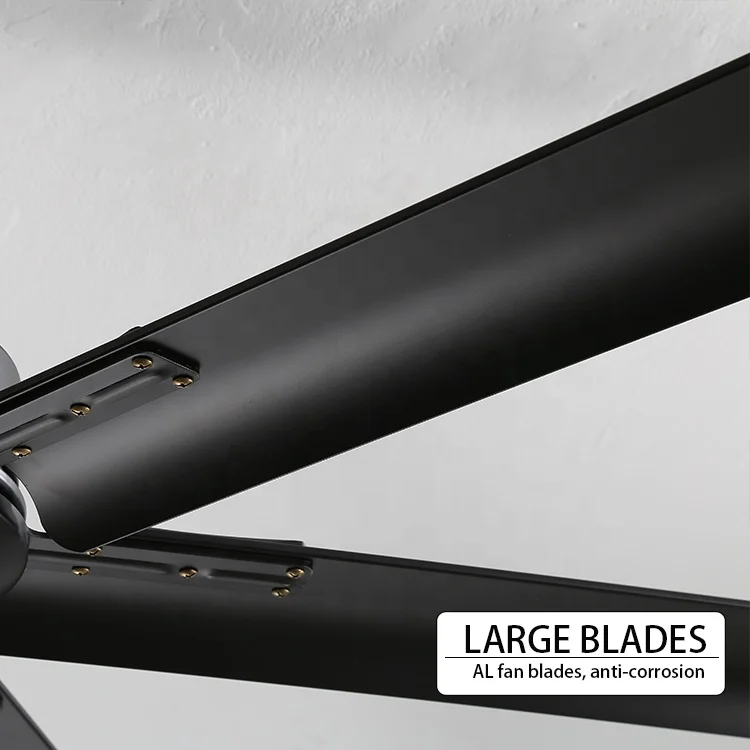 OEM ODM ceiling fan 220v 5 fan speed inverter motor large industrial ceiling fans with long down rod