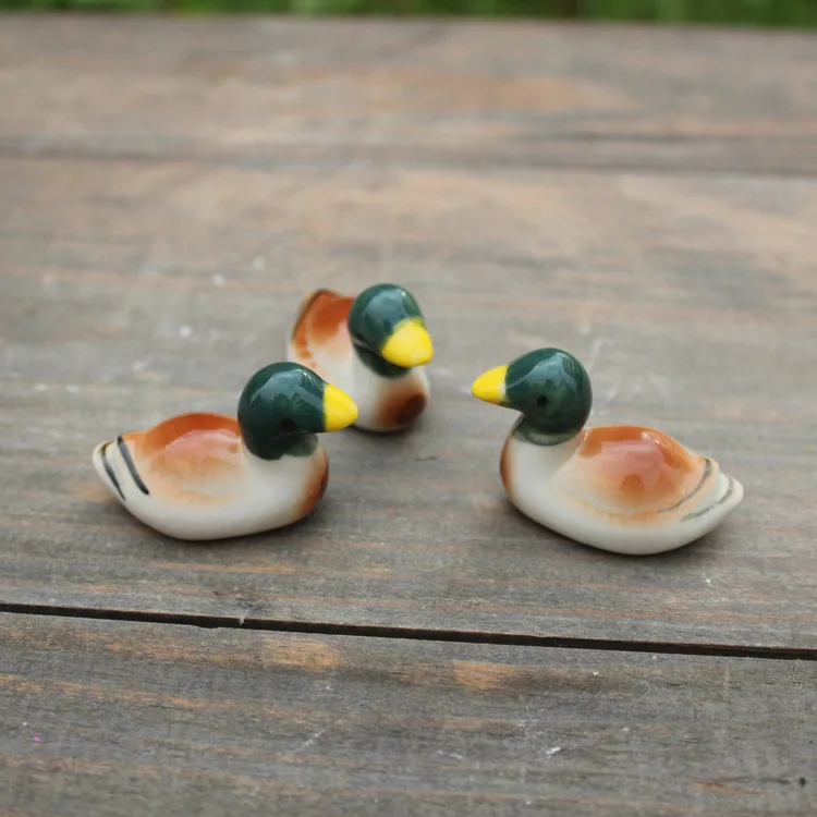 white small ceramic bird figurine love home garden decor color glazed stoneware porcelain mini bird chopsticks holder