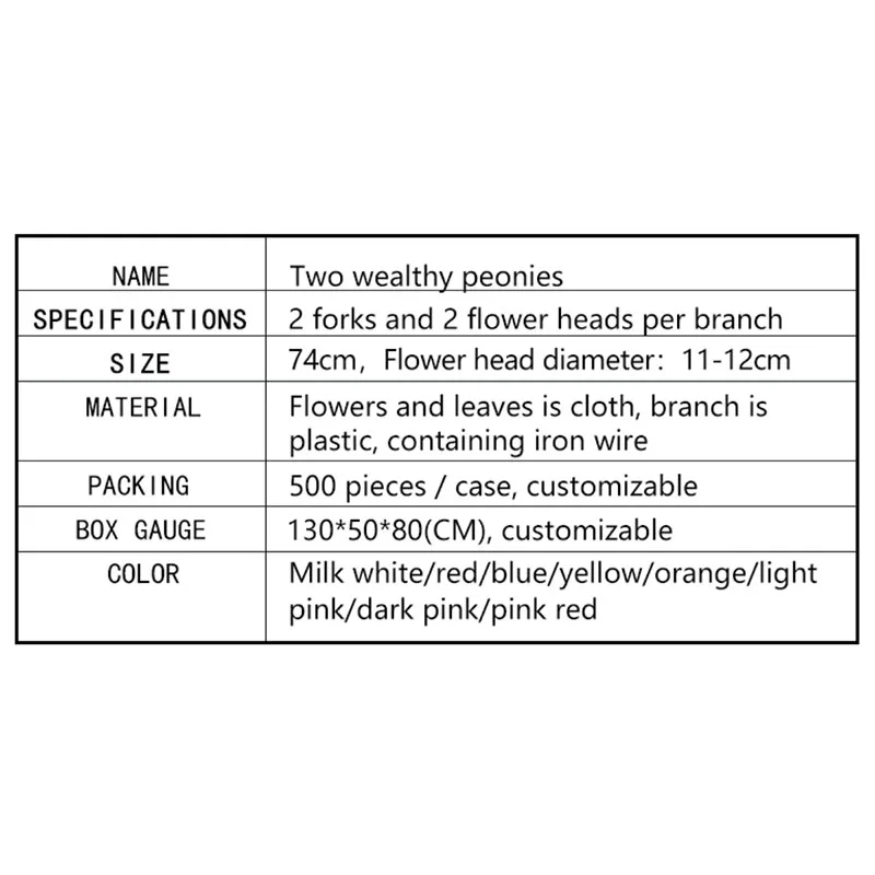 YIWAN 2 состоятельные пионы оптом искусственный шелк цветок свадебный отель комнатные растения Декор искусственная счастливая Роза