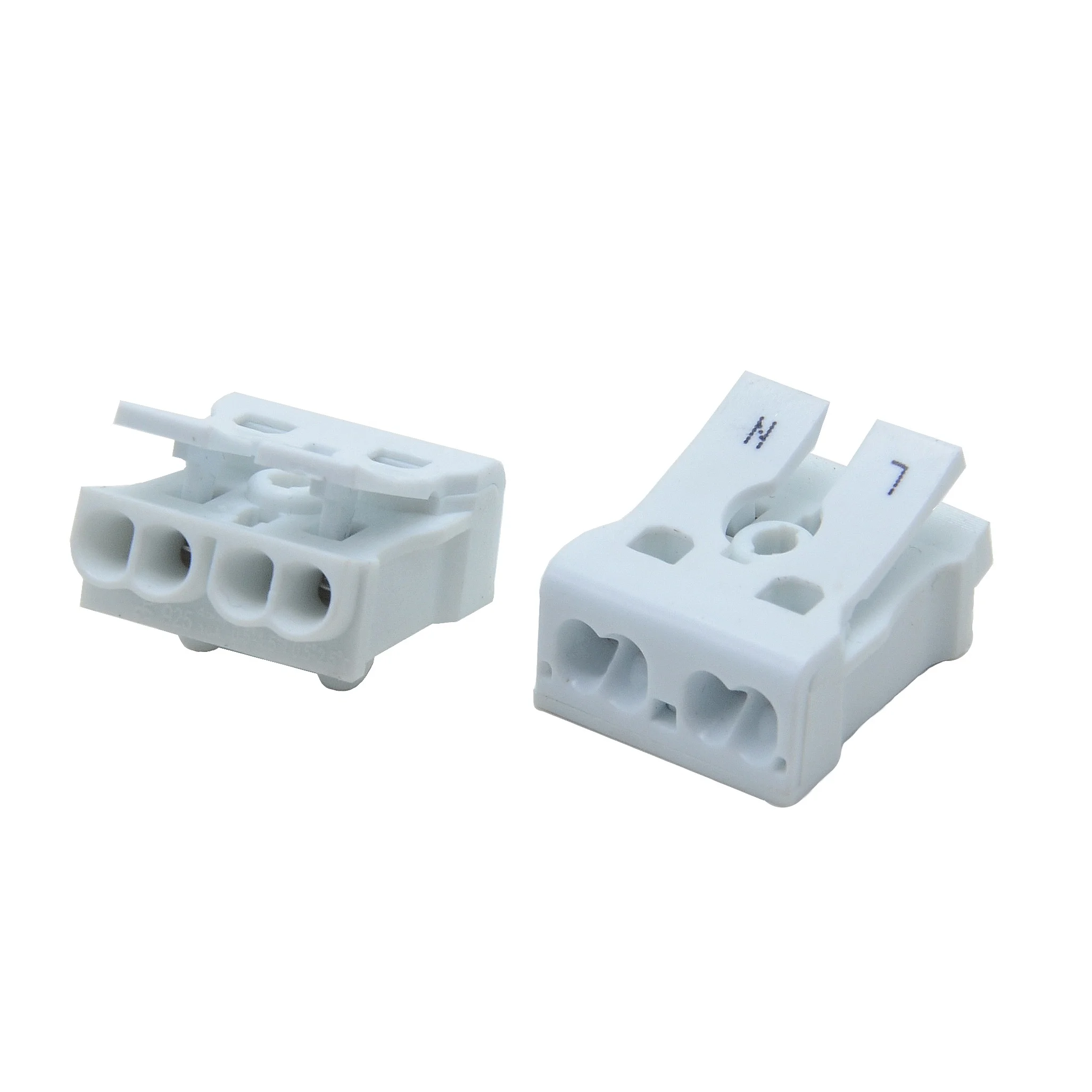 New thin no thread press connector 2-pin self-locking lamp quick terminal