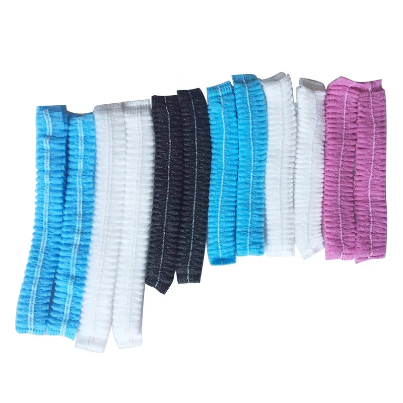 Anti-Dust Head Cover Mob Cap Non Woven PP SMS Elastic Disposable Cheap Strip Bouffant Clip Cap