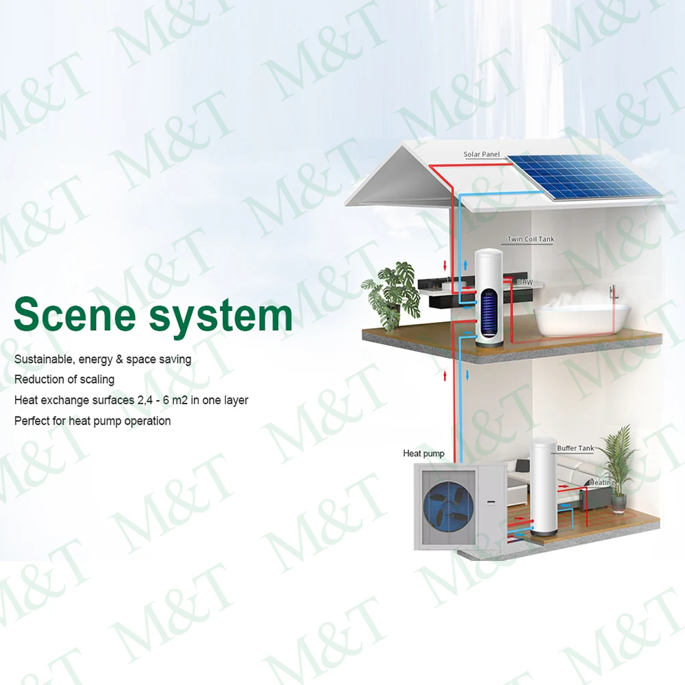 Good Quality Heat Pump Water Heater Storage Tank 200L 100L Heat Pump Hot Water Tank For Swimming Pool