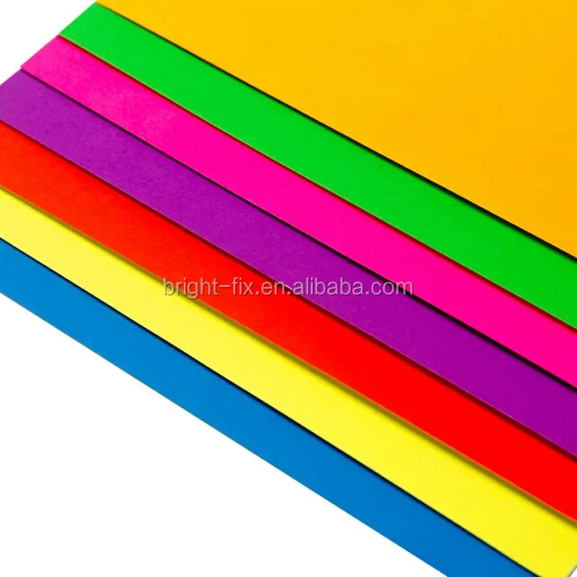 Factory price 70g 80g color paper A4 size  120g cardboard for hand craft paper with pastel/bright color