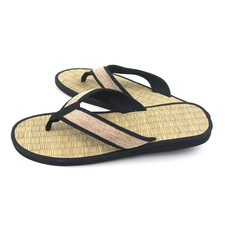 Wholesale Summer Unisex Bamboo Slippers Custom Flipflops with Anti-Slip Feature for Hotel Outdoor Mules