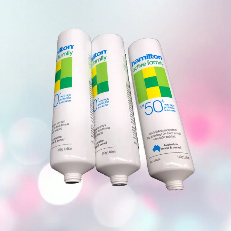 plastic tube for cosmetics hamilton active family 110g  empty soft plastic tubes packaging skin care lotion