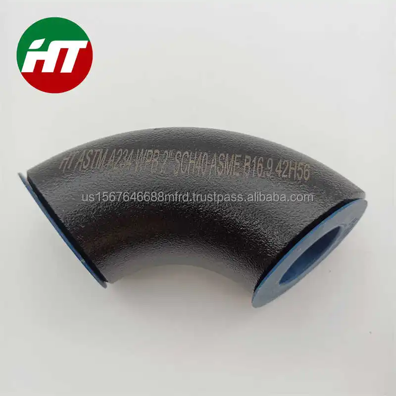 Фитинг трубный из углеродистой стали ASME B16.9 Sch160 ASTM A234 WPB: тройник-редуктор отвод 45/90 градусов черный 3D изгиб 4 дюйма 1/2
