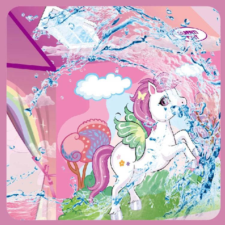 KSF New Creative DIY Drawing Coloring Playhouse Unicorn Doodle Play Tent House For Kids Indoor Play